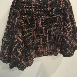 Hunter Bell Black Multicolor Textured Sweater